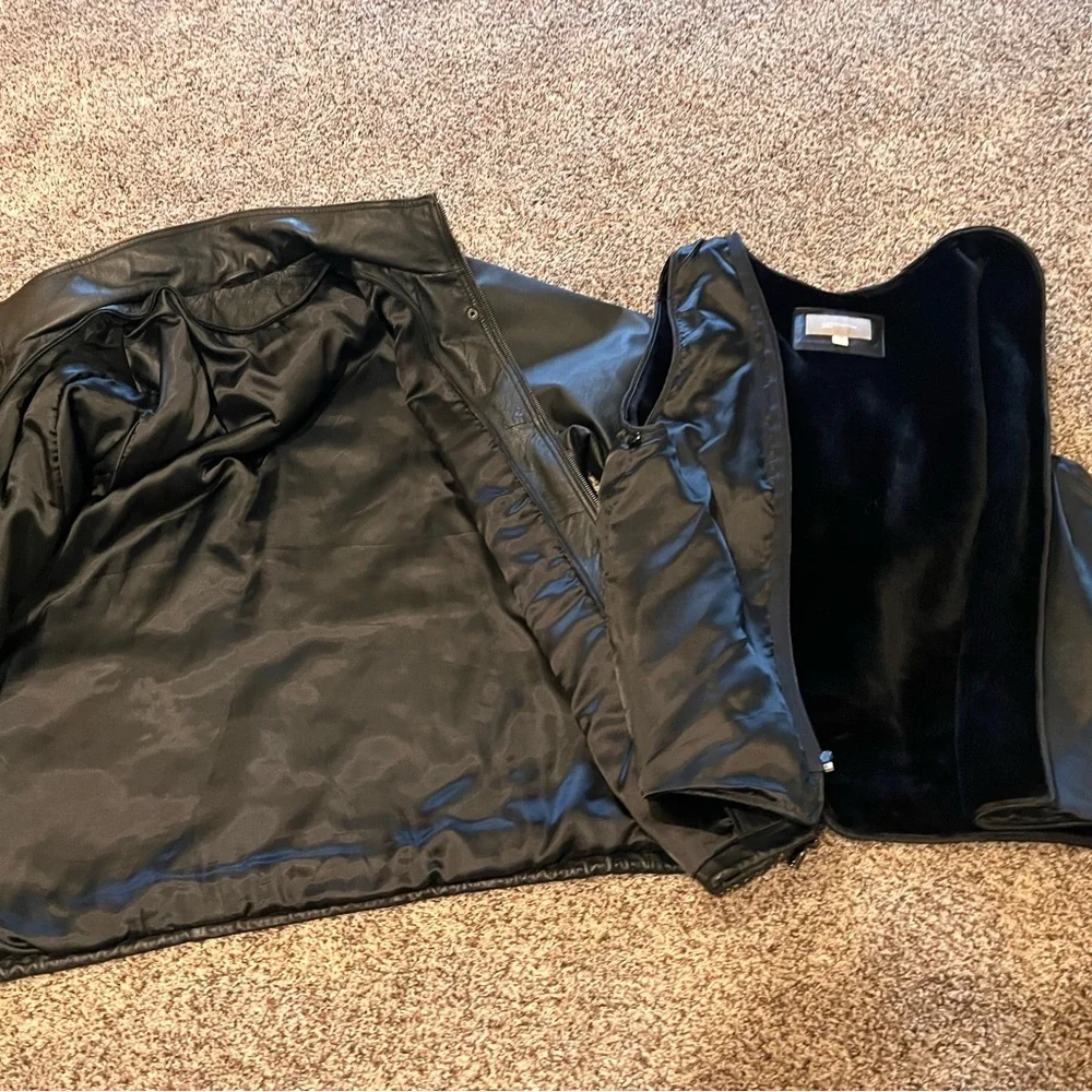 Croft and barrow leather jacket - Picture 5 of 10